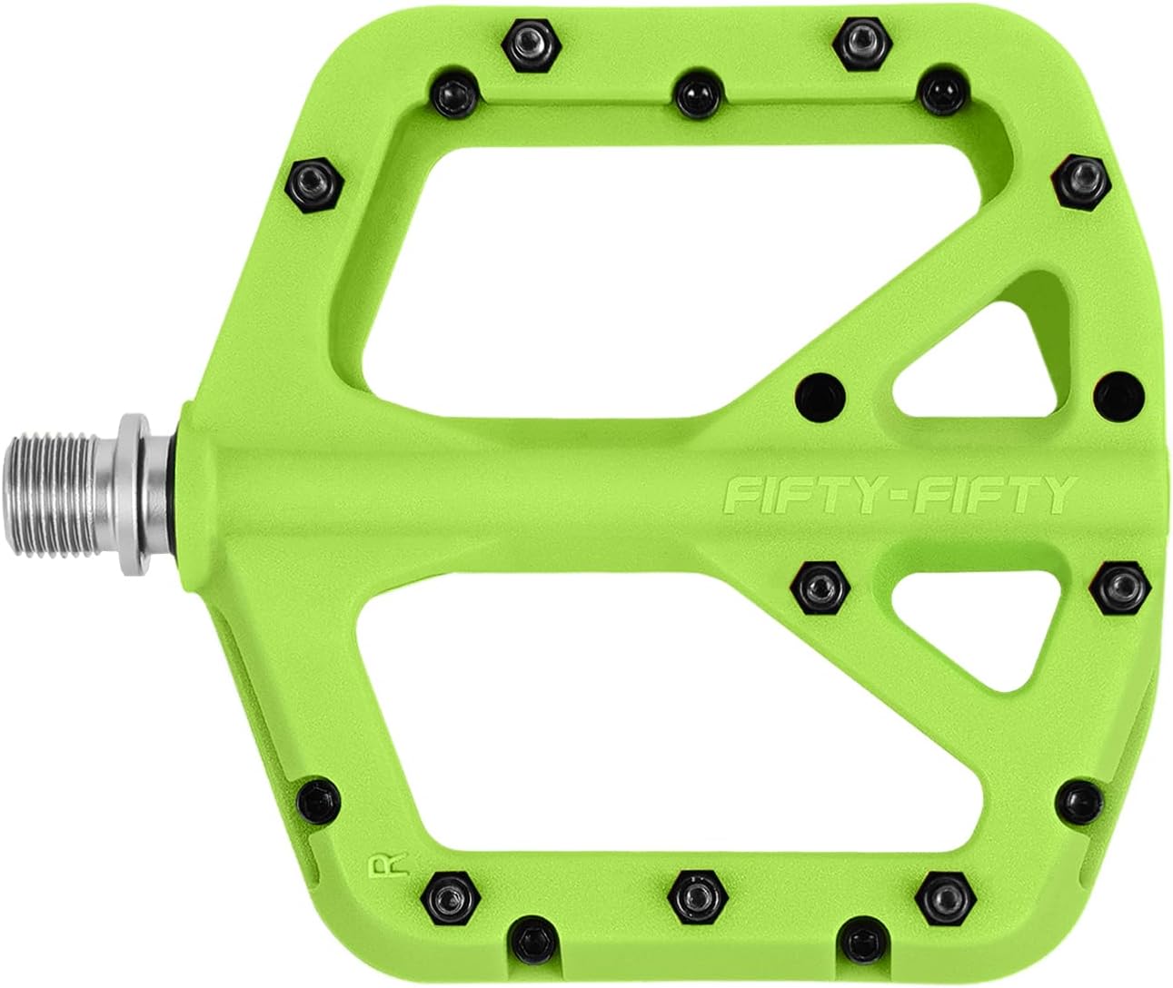 FIFTY-FIFTY Mountain Bike Pedals, Non-Slip MTB Nylon Composite Flat Pedals