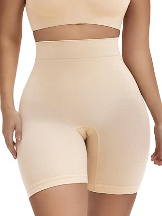Shaperin High-Waisted Body Shaper Shorts - Tummy Control & Thigh Slimming Shapewear