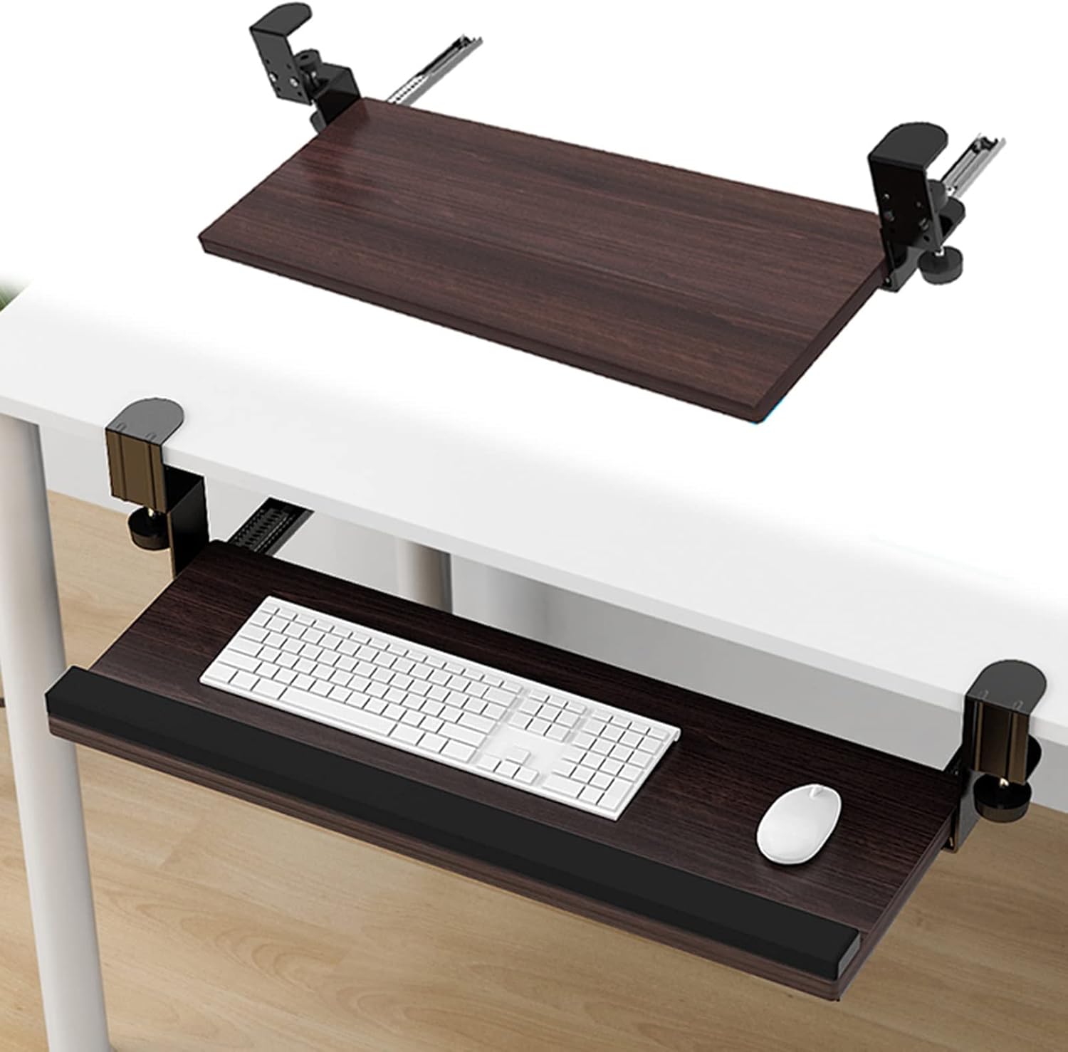V3VOGUE Slides Keyboard Tray Under Desk with Wrist Rest