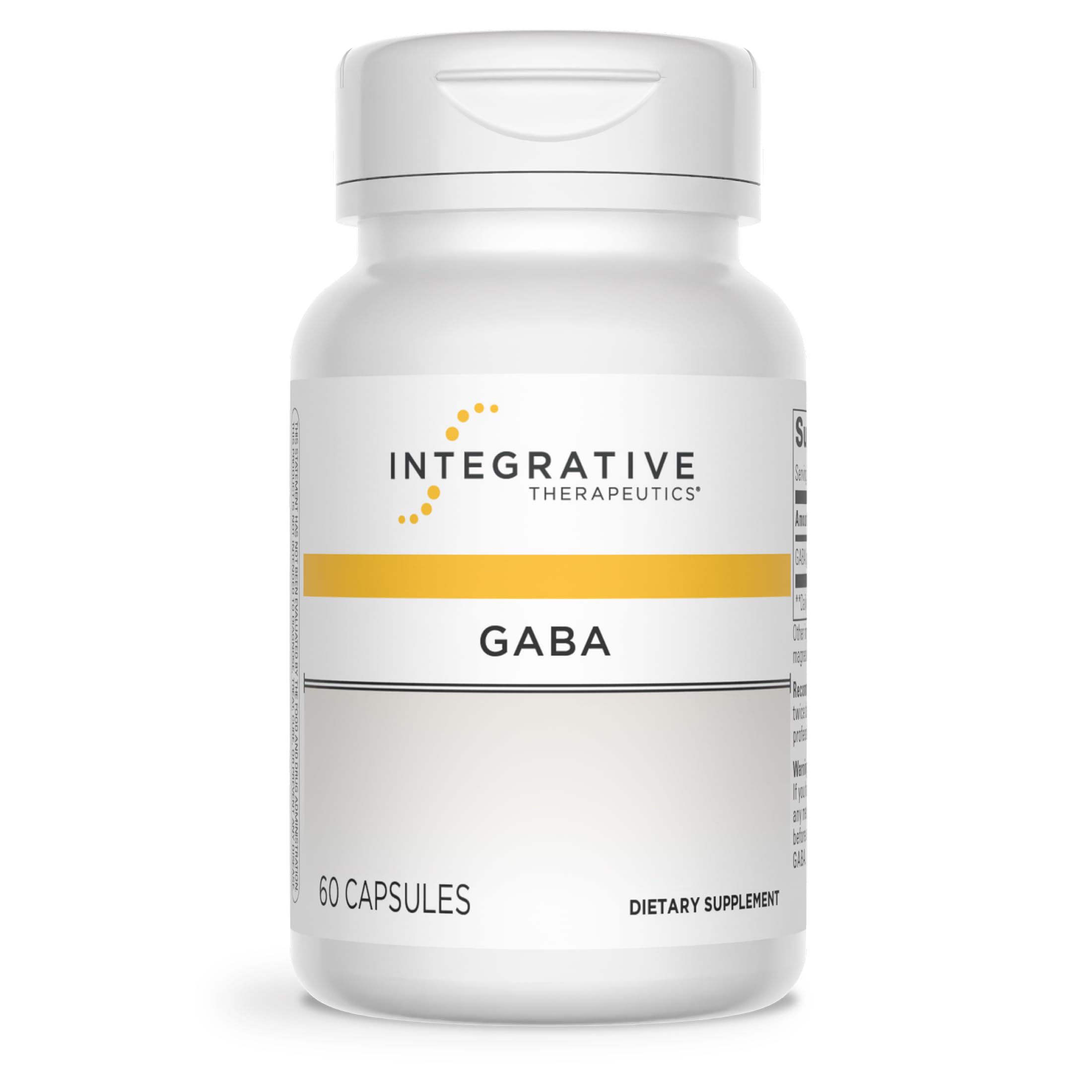 Integrative Therapeutics GABA Brain Health Support Supplement*, 60 Capsules Standard Packaging