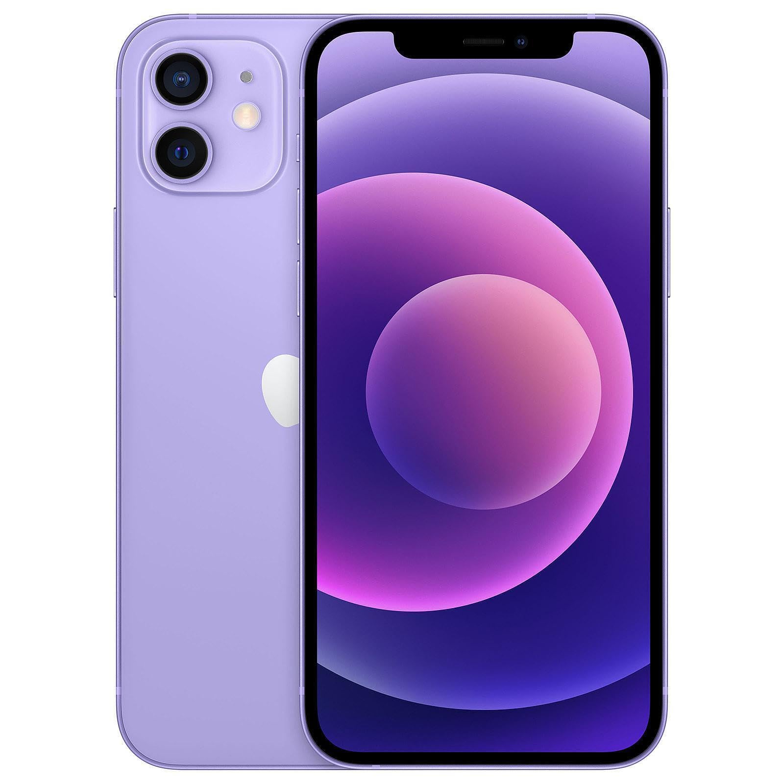 Amazon.com: Apple iPhone 12, 128GB, Purple - Unlocked (Renewed 