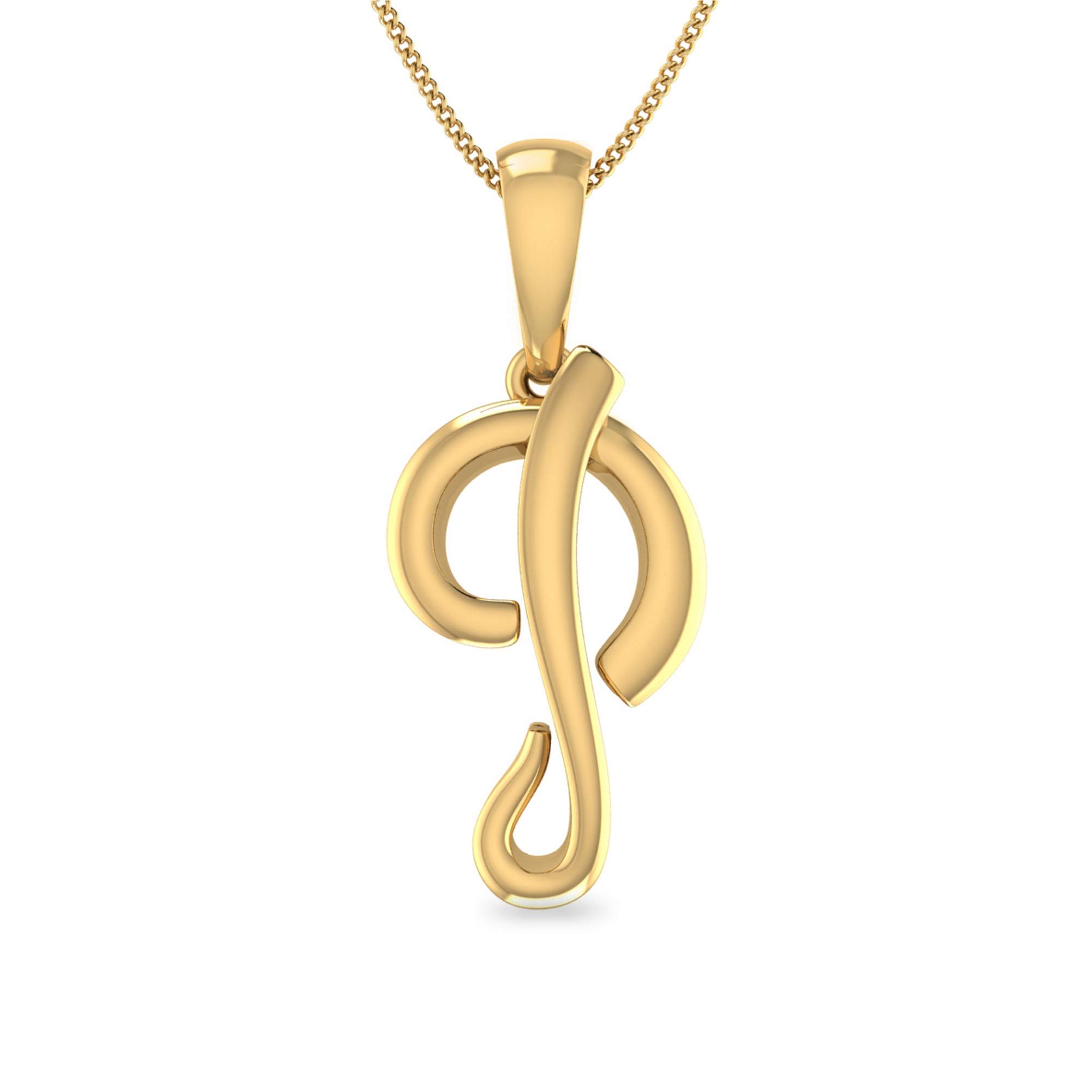 Yellow Gold Pendant for Women-image-1