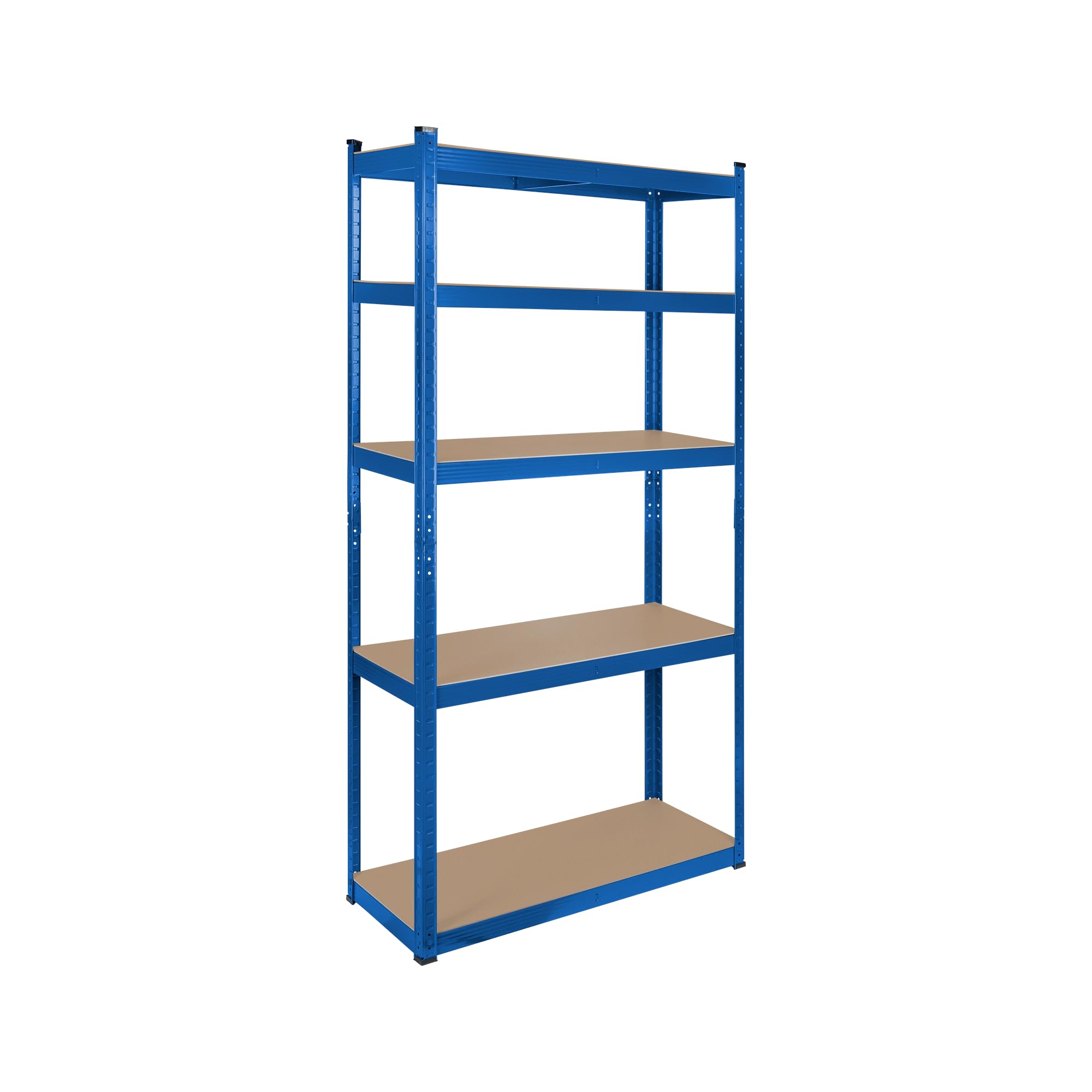 Étagère d'entrepôt en métal bleu pour organiser le garage et l'atelier Rebel