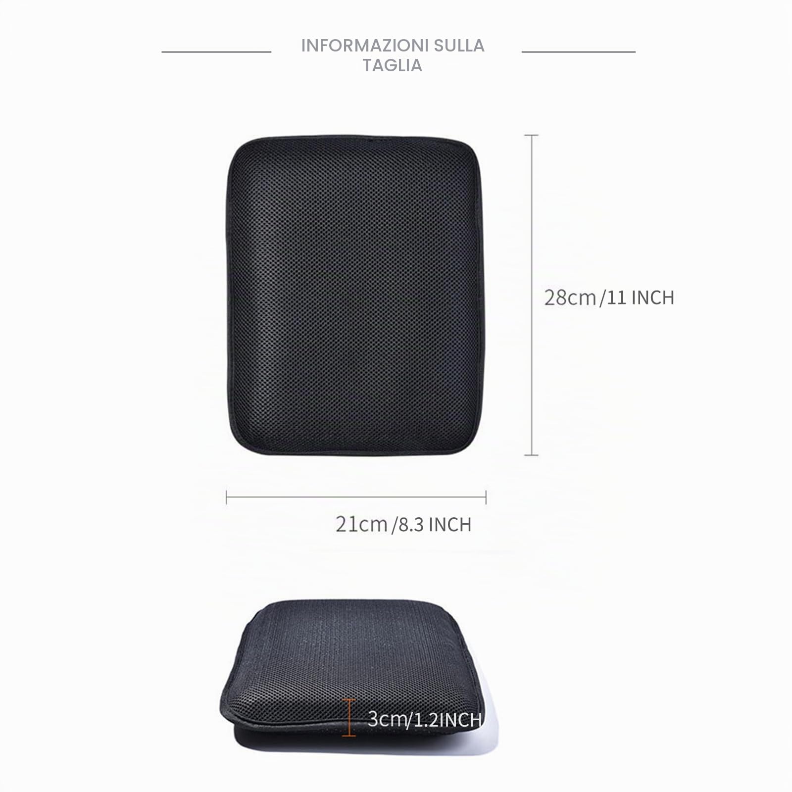 Cuscino per sedile in gel per moto, disponibile per passeggeri anteriori/posteriori, struttura a nido d'ape, traspirante, antiscivolo, assorbimento degli urti, adatto per guida a lungo termine