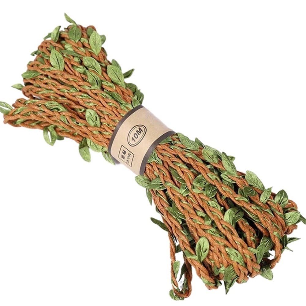 Shungong 3 Roll 10M Natural Jute Twine - Eco-Friendly Hemp Rope For Wedding, Home, Garden, And Party Decor(Copper)