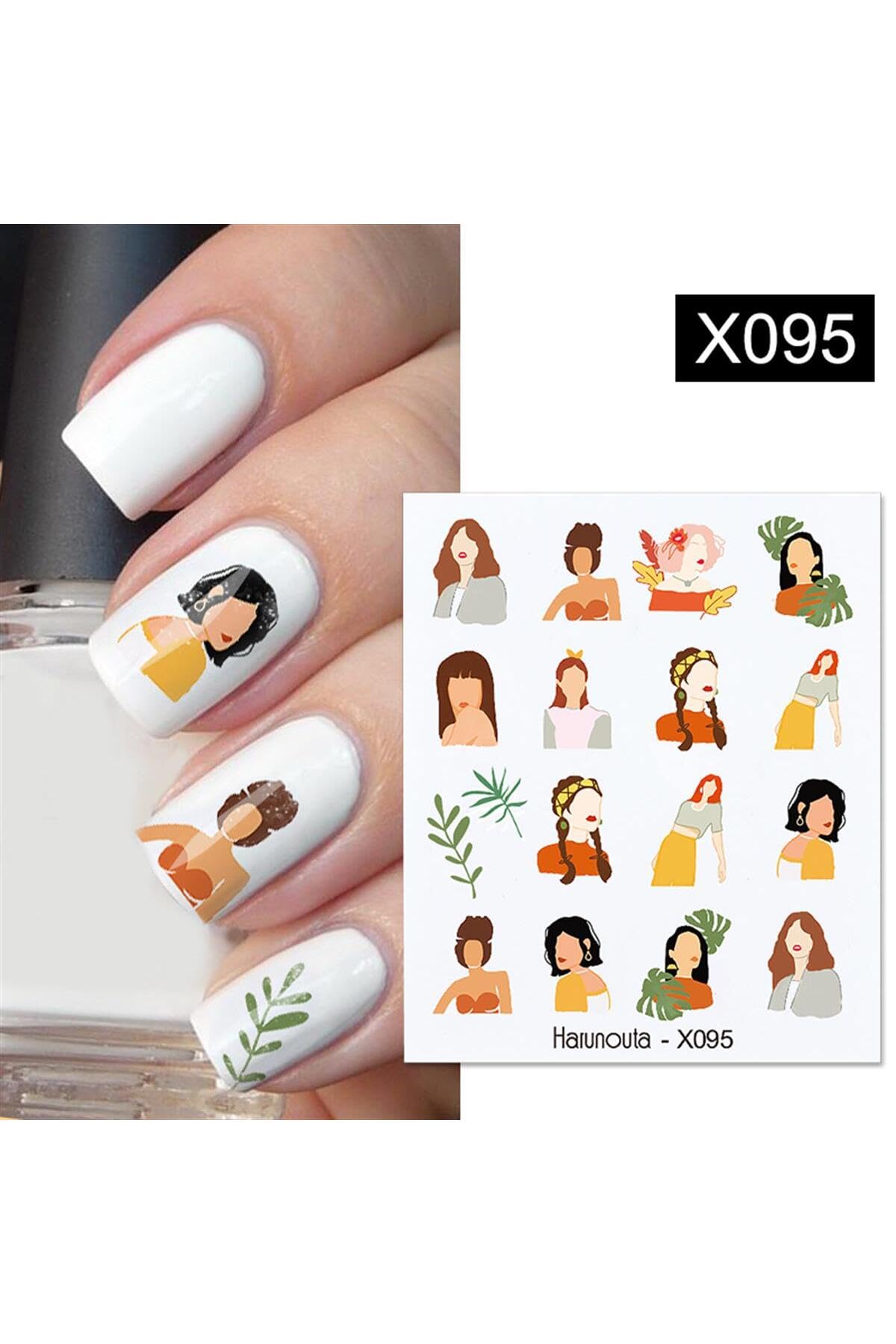 Tırnakmania Su Transferli Nail Art Sticker X095 (52340-15) 3936