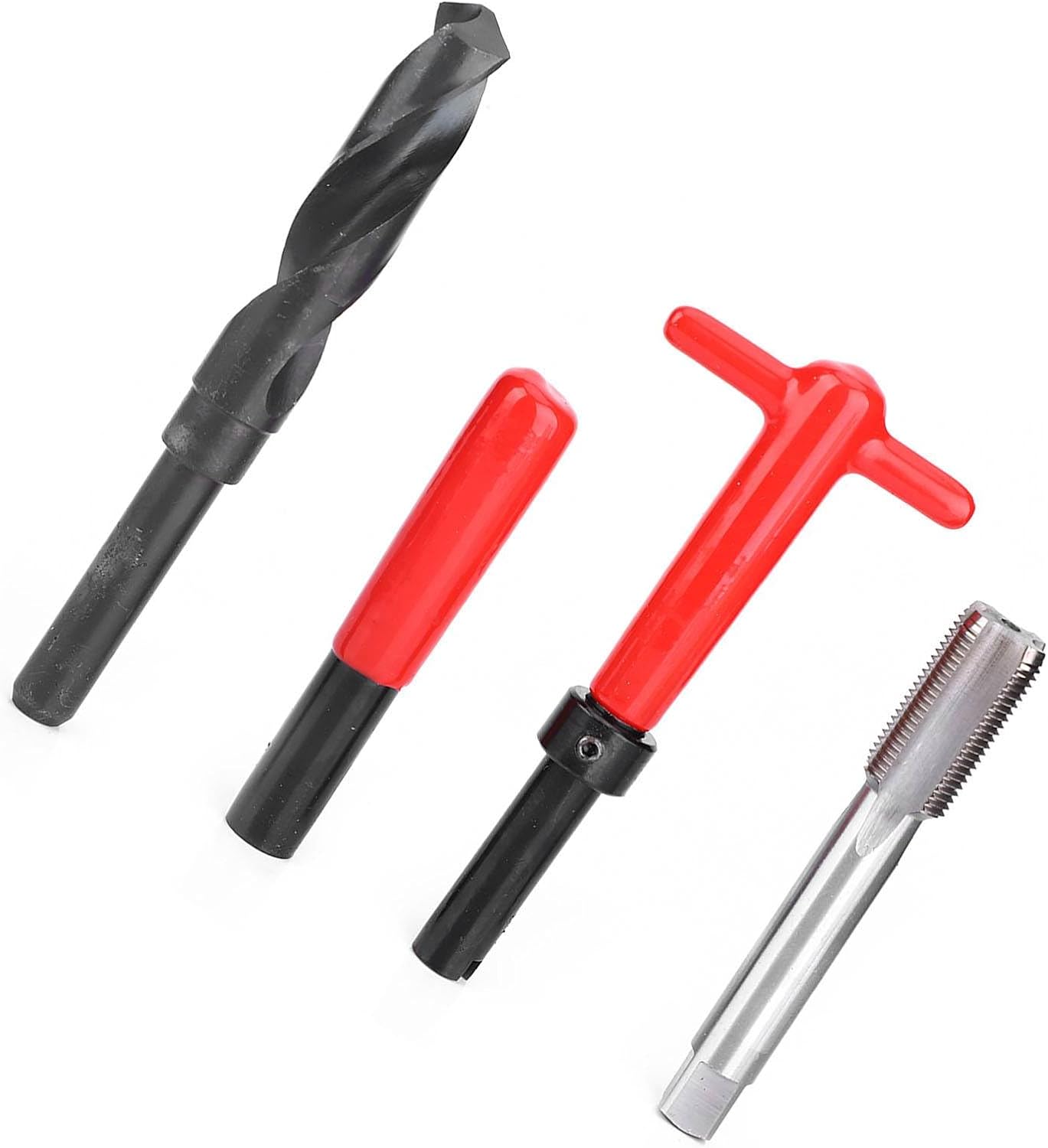 10Pcs Thread Repair Kit Stainless Steel Twisted Drill Wrench Threaded Insert for Car M18x1.5 High Strength Wear Resistant Solution for Aluminum Alloy and Auto Parts Repair