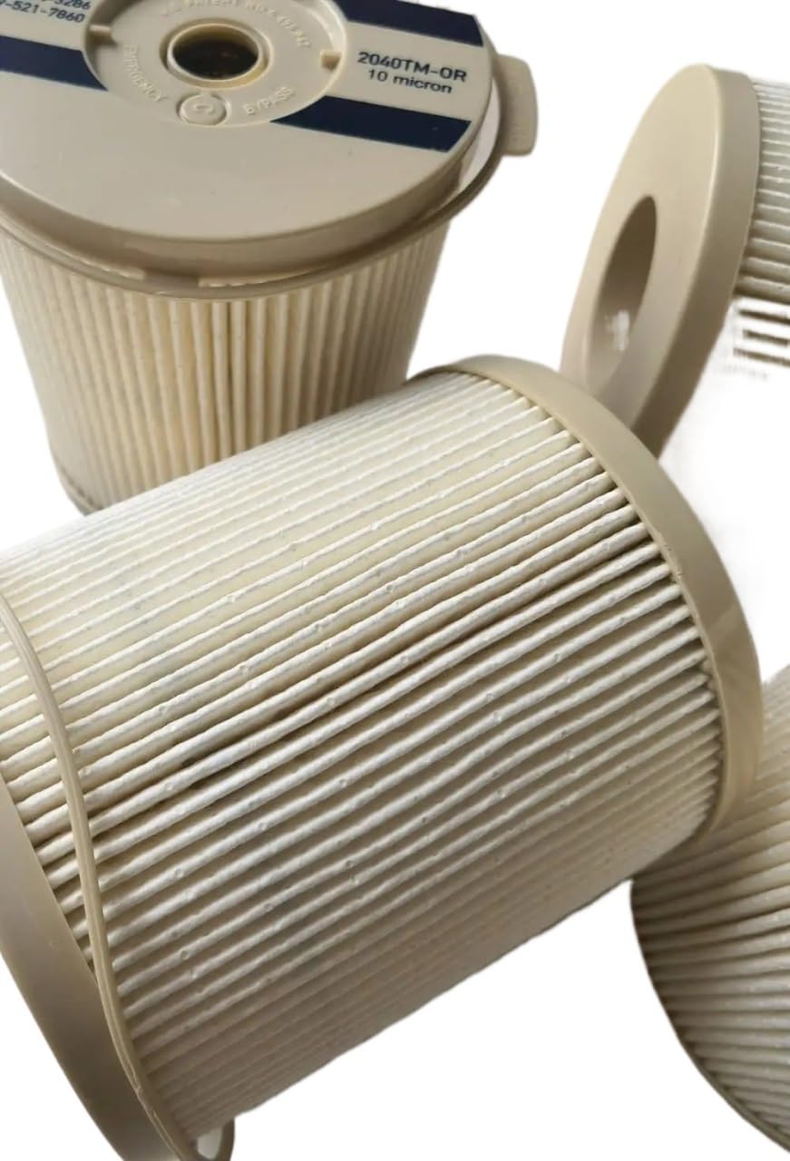 Filtro De Combustible Diésel para Coche, 4 Unidades, 2040Pm 2040Tm, Compatible con Barcosparacamiones, 900Fg 900Fh, 10/30 Micras.