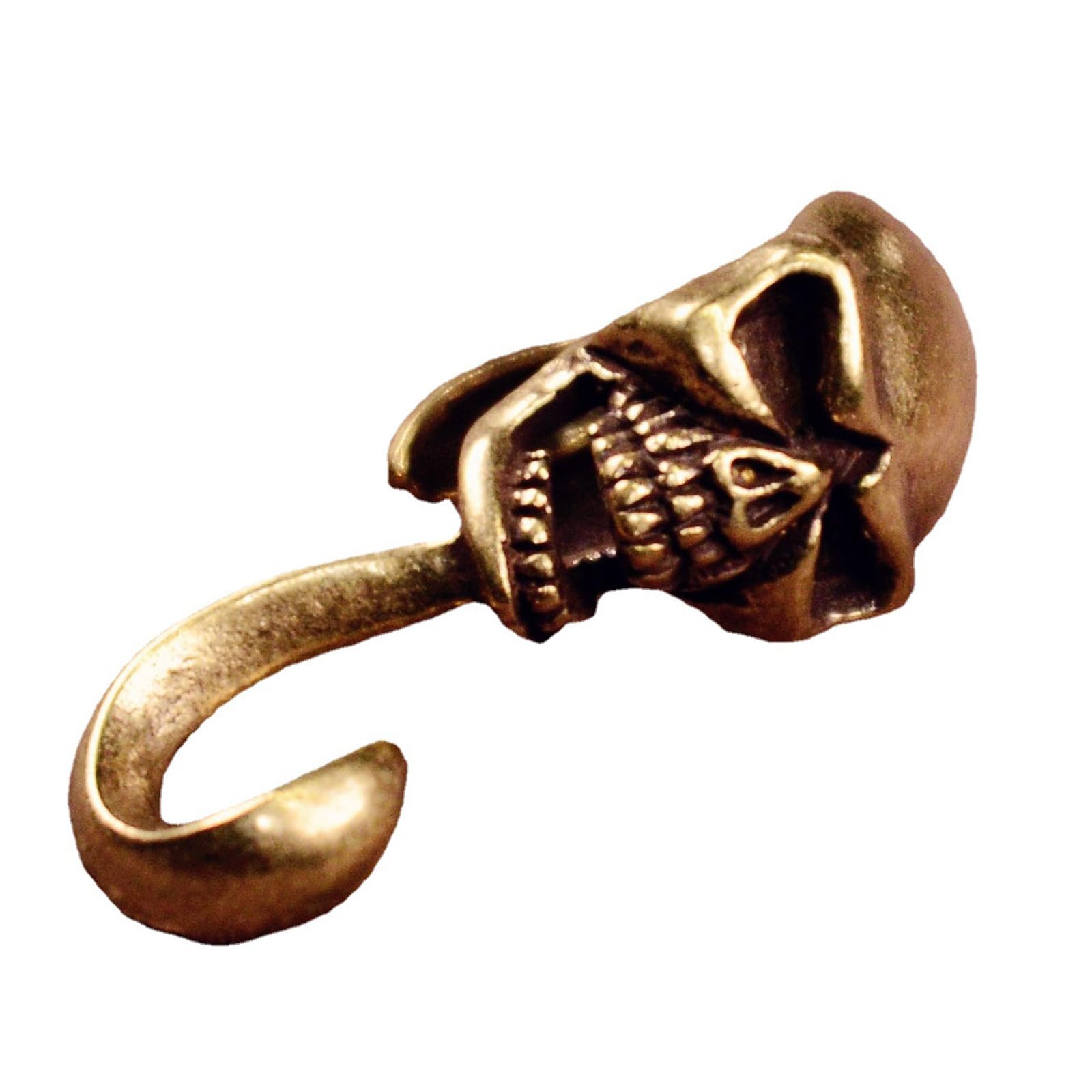 hogtnd Skull Carved Hook, S Shaped Metal Hanger for Sewing, Crafts, Clothing, Bags, Embellishment, Halloween Costume Accessories, Hand Carved Skull Hook