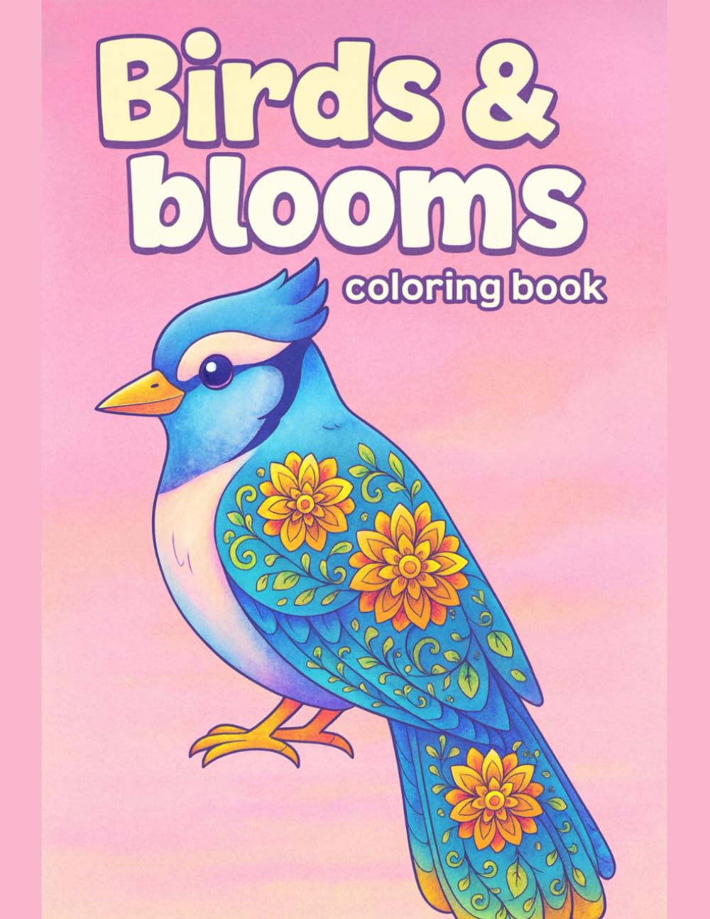 Birds & Blooms Coloring Book – Charming Nature Scenes for Relaxing Creative Time: Delightful Garden Birds, Beautiful Flowers, and Peaceful Nature Illustrations for Kids and Adults to Enjoy Coloring