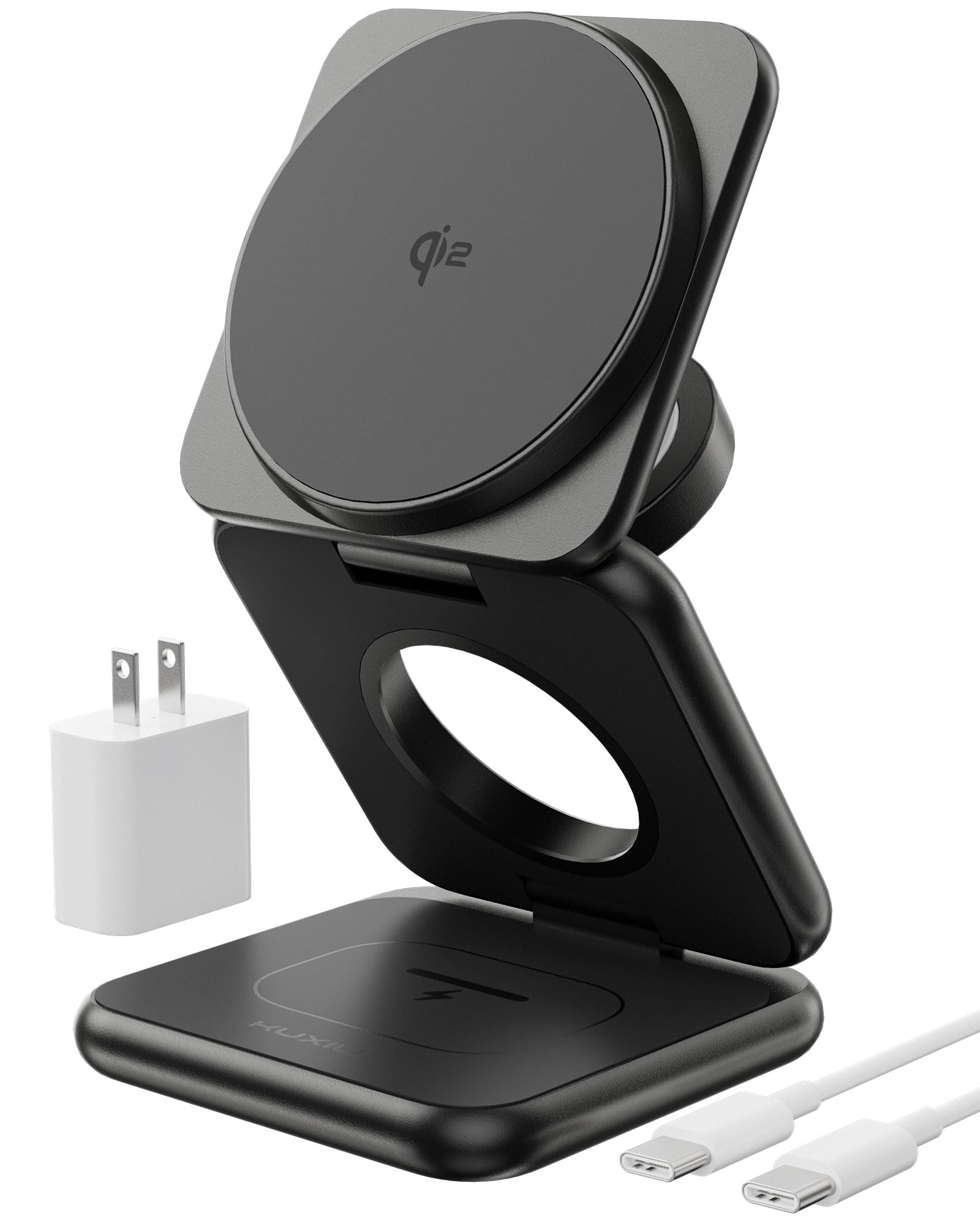 Amazon.com: KUXIU Qi2-Certified 15W 3 in 1 Magnetic Wireless