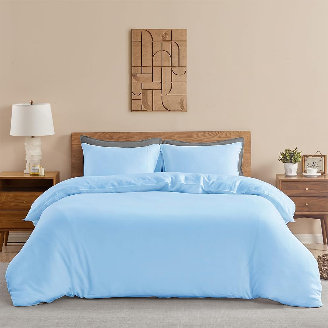 HOMEMONDE Queen Duvet Cover - Premium Cotton Stripe -13 HOMEMONDE Queen Duvet Cover - Premium Cotton Stripe -13