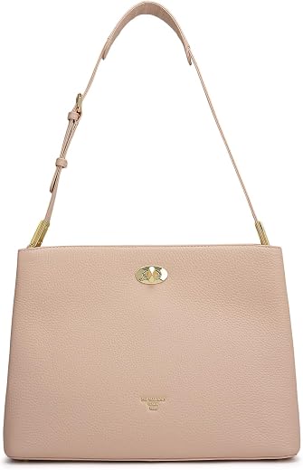 Da Milano Women's Leather Shoulder Bag - Pink