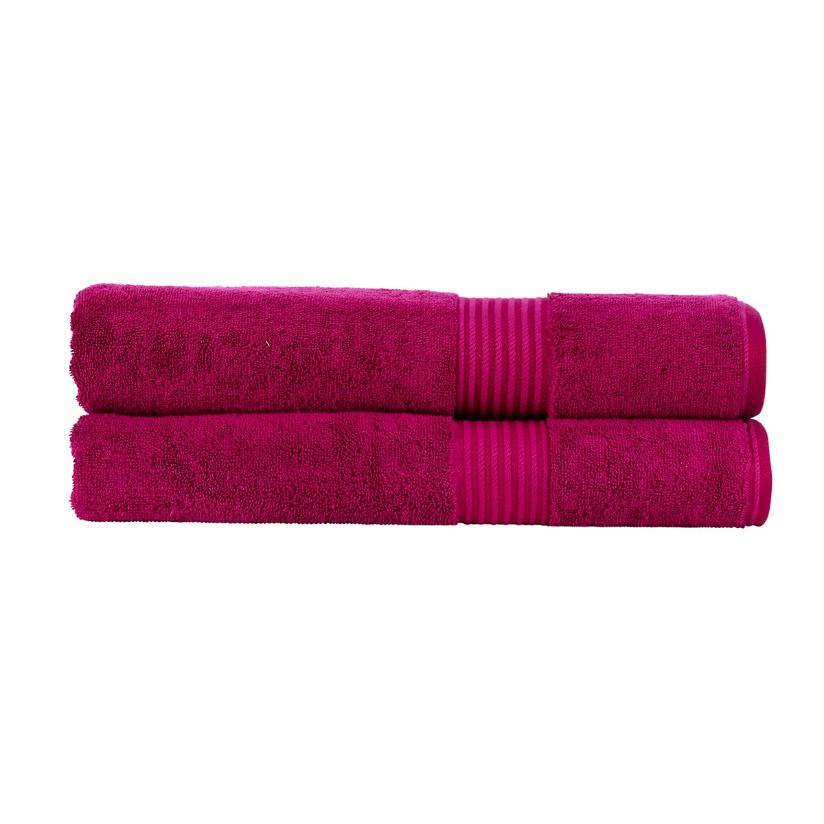Christy Supreme Hygro 2 Hand Towels Set | Blush Pink | 100% Luxury Supima Cotton | Ultra Soft | Super Absorbent | 650GSM | Plush and Long Lasting — view 9