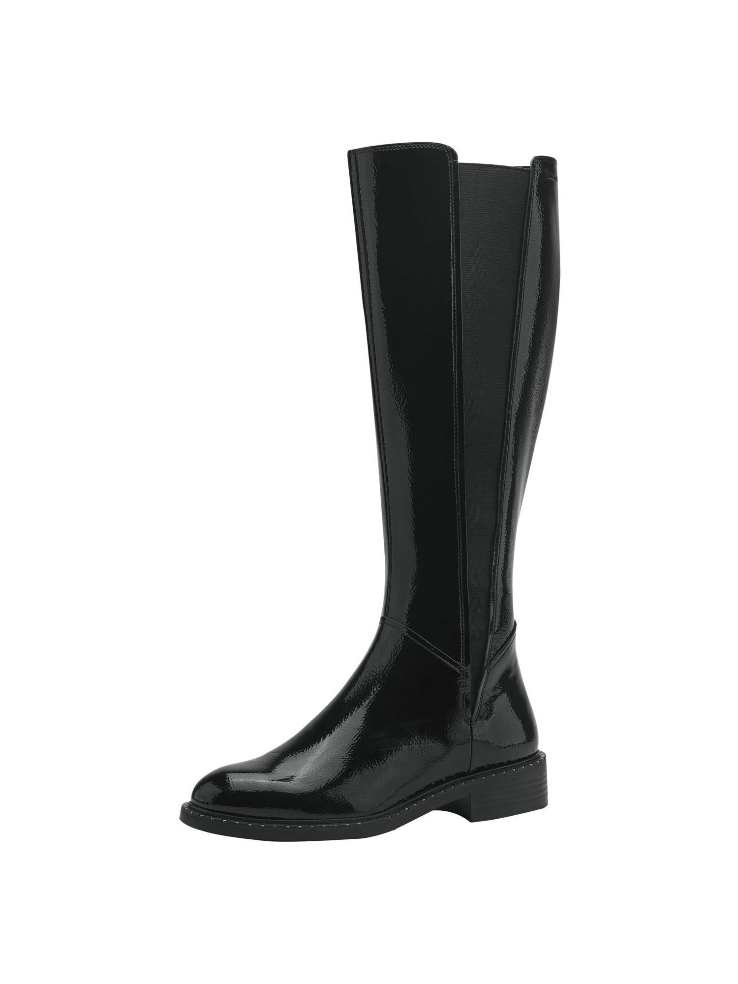 Tamaris Women's Classic Boots, Women's Boots, Touchit Footbed, Black (Black Patent), 3.5 UK