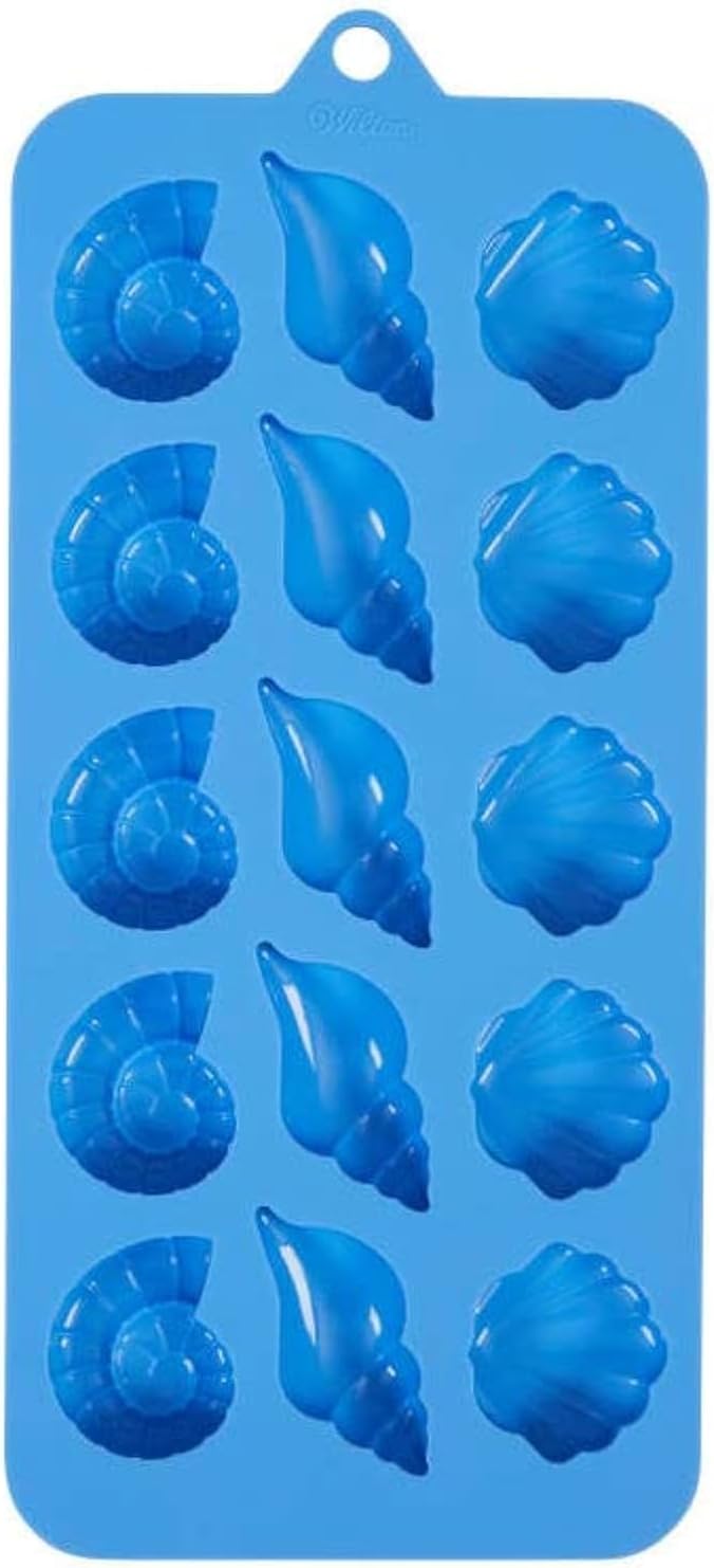 Seashells Silicone Candy Mold, 15 Count