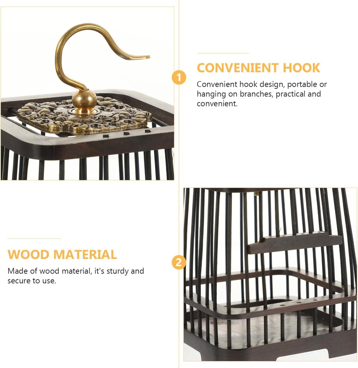SUPVOX Mini Wooden Cage Habitat for Insects Durable Portable Box for Crickets Grasshoppers Eco-Friendly Design with Smooth Finish for Exploration