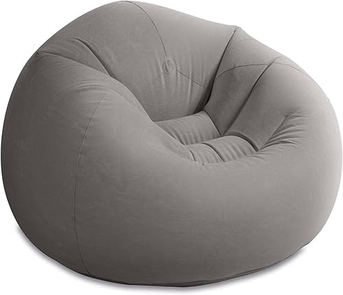 Intex Bolsa silla inflable, 42" x 41" x 27," Beige Gris,Beige