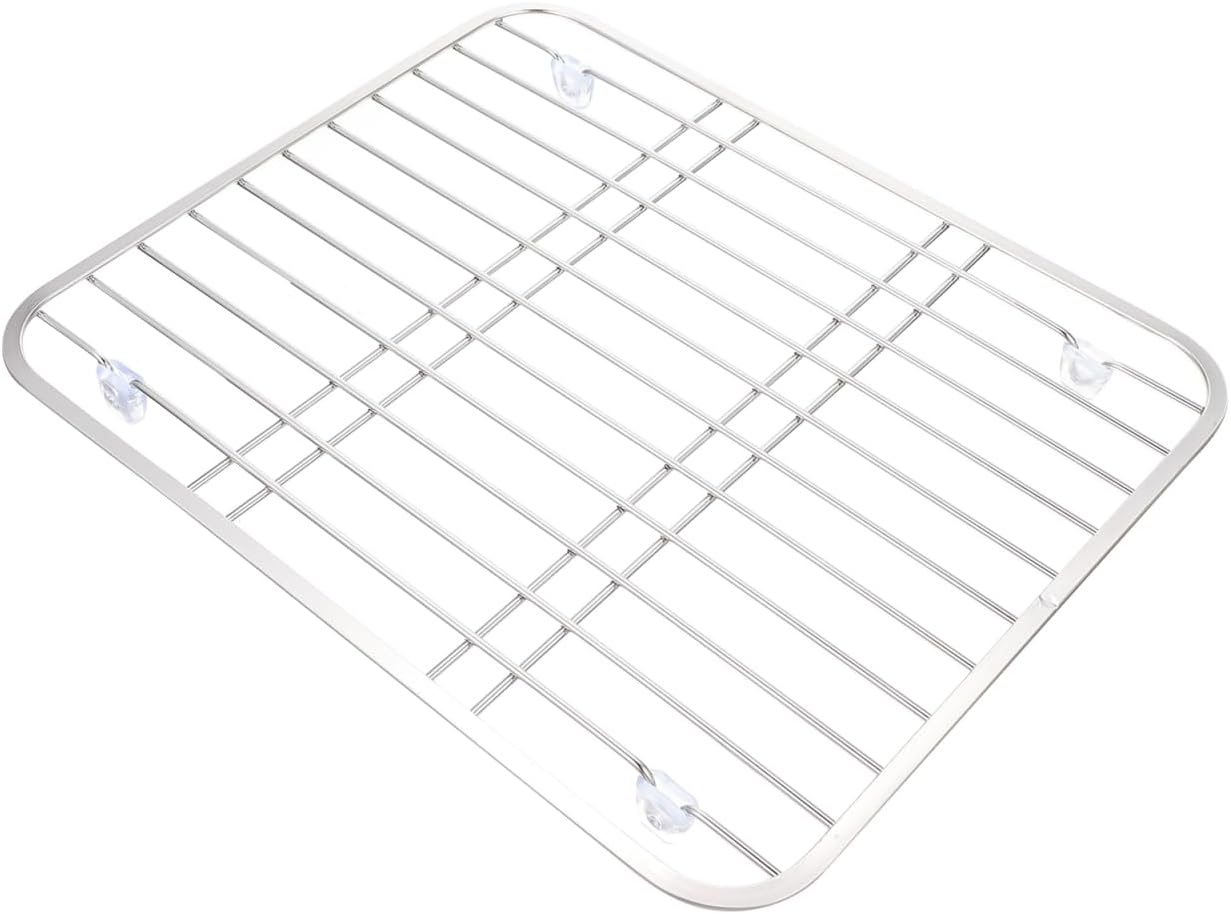 Stainless Steel Sink Rack: 304 Kitchen Sink Protector Grid for Basin Bottom