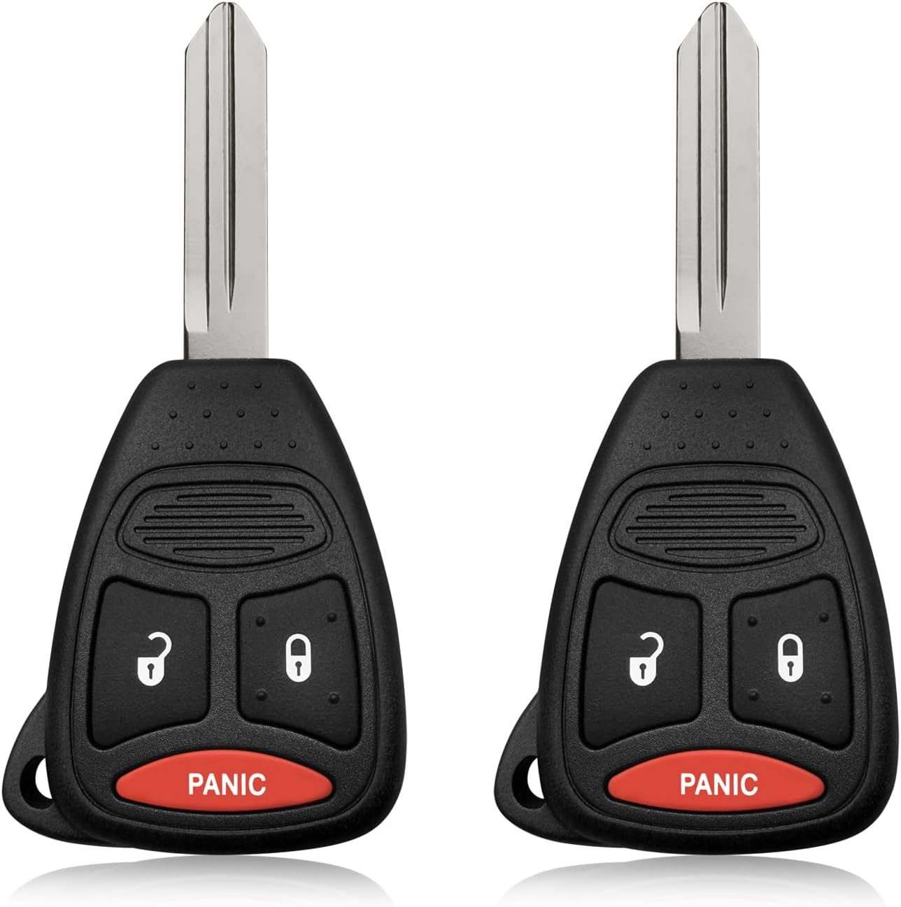 2 Keylessbest Replacement for 2004 2005 2006 2007 2008 2009 2010 2011 2012 2013 Dodge Caliber Dakota Durango Magnum Nitro Mitsubishi Key Fob Remote Control KOBDT04A 3 Buttons 315MHz
