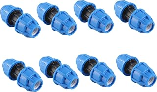 Keenso HighQuality 20mm to 20mm Straight Water Pipe Adapter Fitting, Prevents Secondary Pollution of Drinking Water, Reduces Energy Consumption