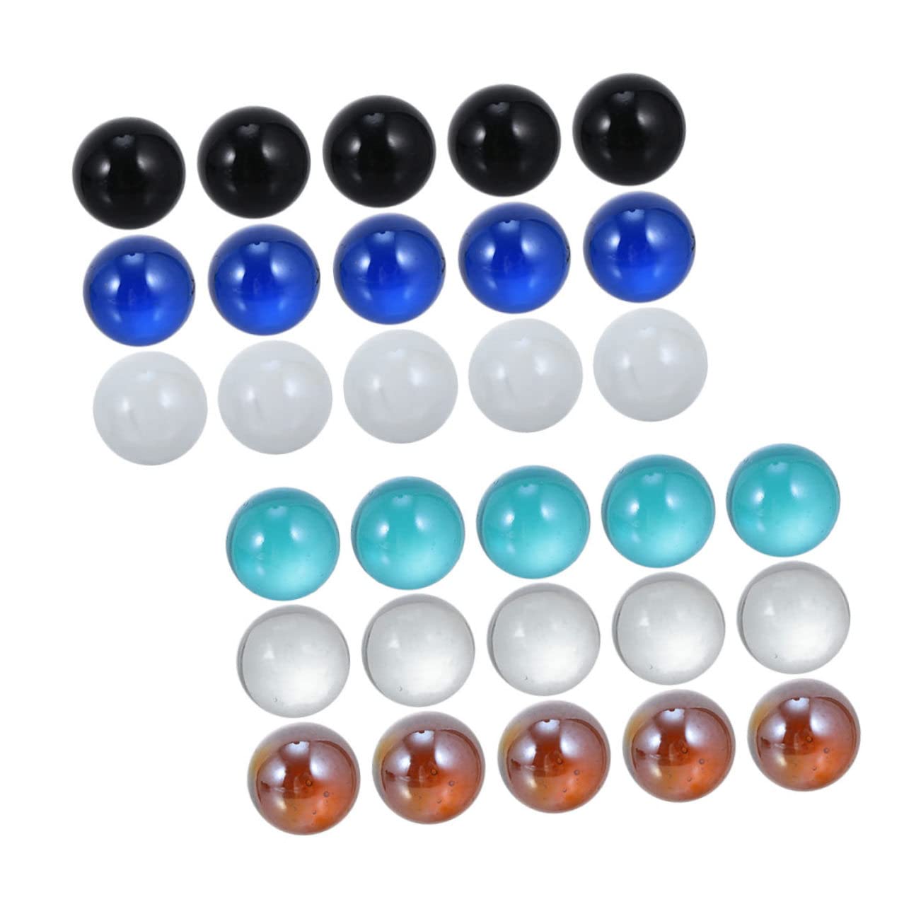 ULDIGI 30pcs Greenery Balls Glass Marbles Toys for Boys and Girls Decorative Balls for Aquarium Fish Tank Decor Plant Decor