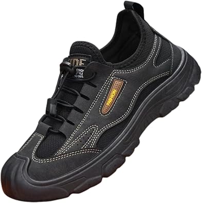 Mens Non-Slip Composite Toe Work Shoes Lightweight Breathable Safety Sneakers