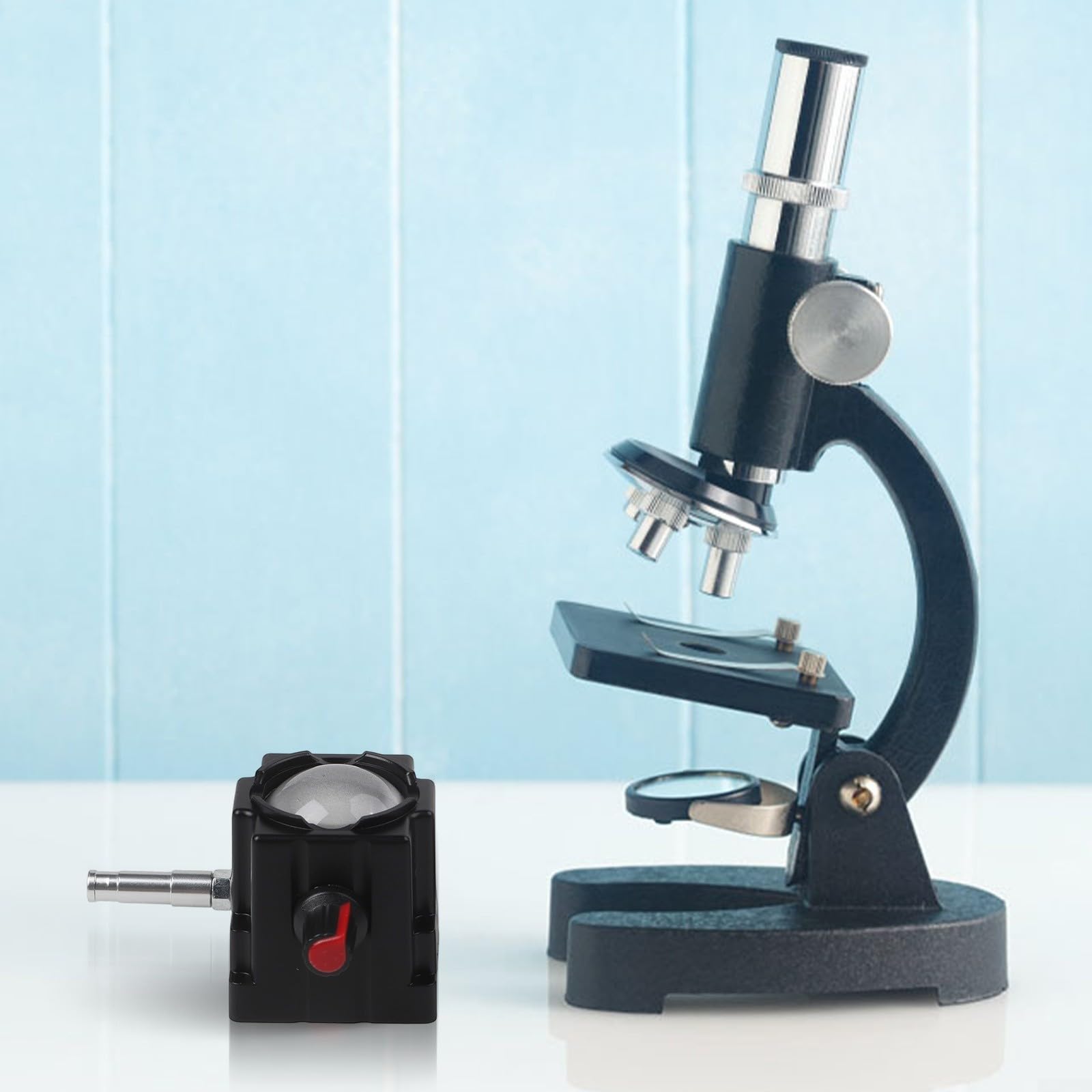 Lampe de microscope, rechargeable par USB, lampe de microscope biologique, éclairage de base à luminosité réglable pour microscopes de laboratoire (A)