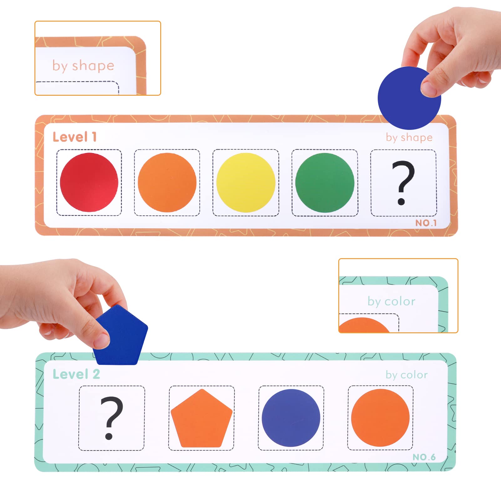 Toddler Toys for 2 3 Year Old Boys Girls, Wooden Montessori Educational Toys for 2-3 Year Olds, Sensory Color Shape Sorting Toys, Gifts for Boys Girls Age 1-3