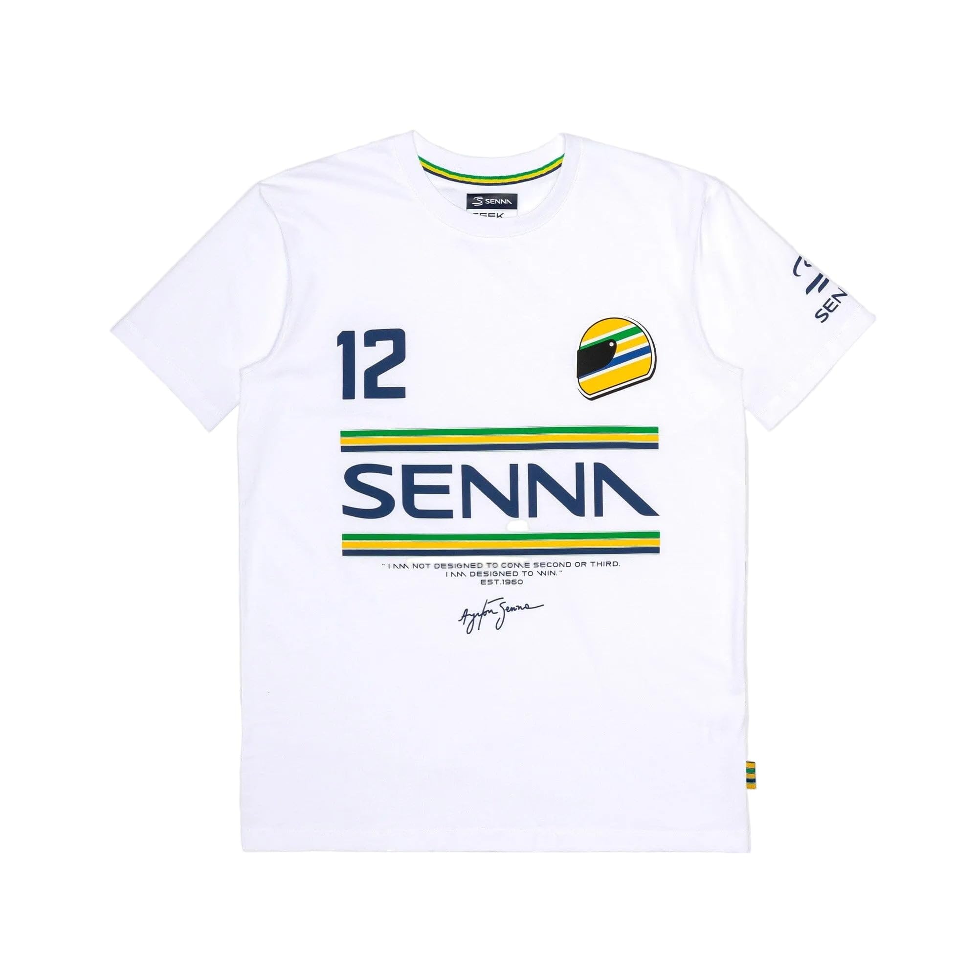 Ayrton Senna F1#12 Stripe T-Shirt
