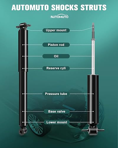 Miniatura 7 de 4 amortiguadores AUTOMUTO para Chevy C1500C2500 Suburban, 96-02 para Chevy Express, 95-00 para Chevy Tahoe, 92-99 para GMC C1500 Suburban,96-02 para