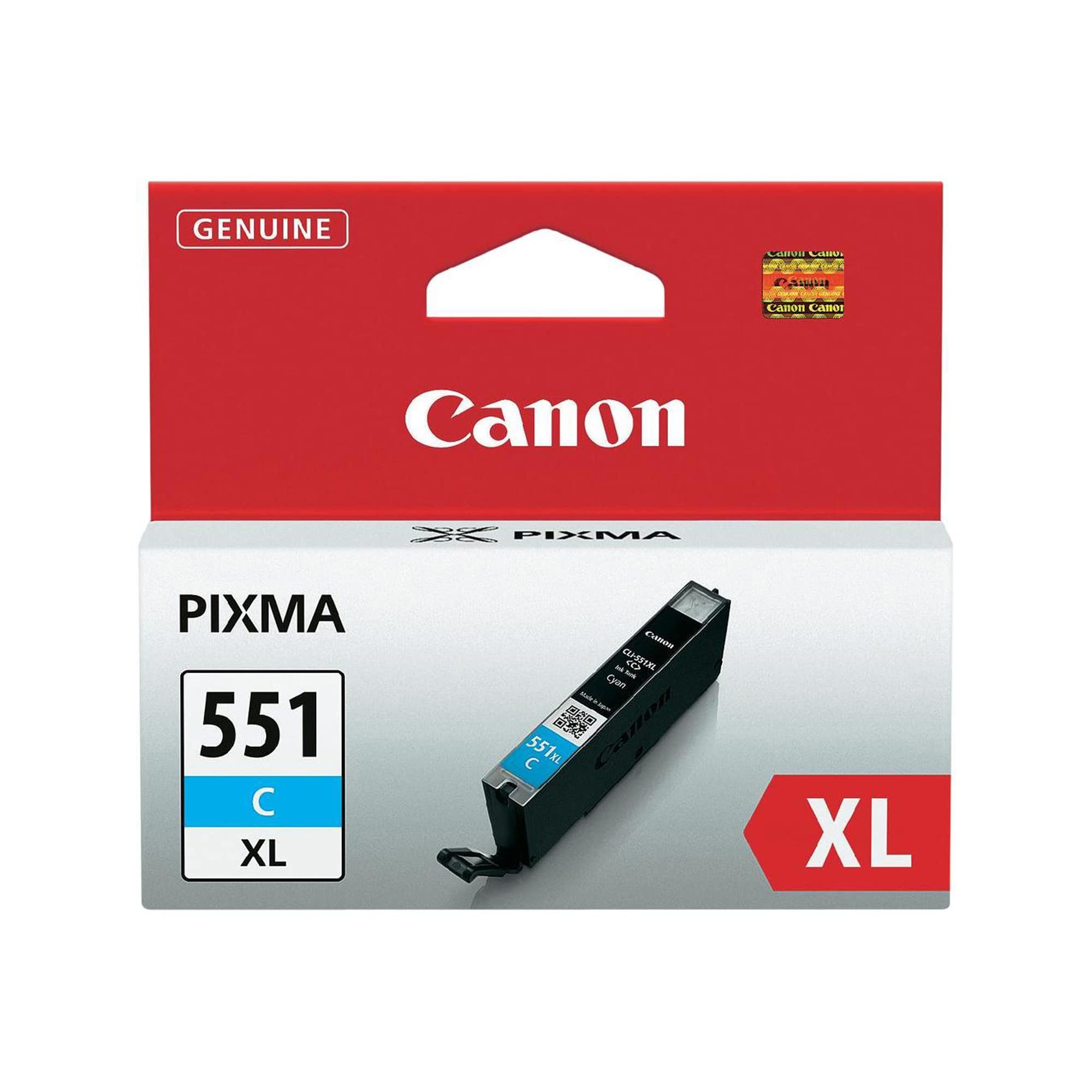 Canon Originaltinte CLI-551XL C, Größe XL, Cyan, Recyclebare Verpackung