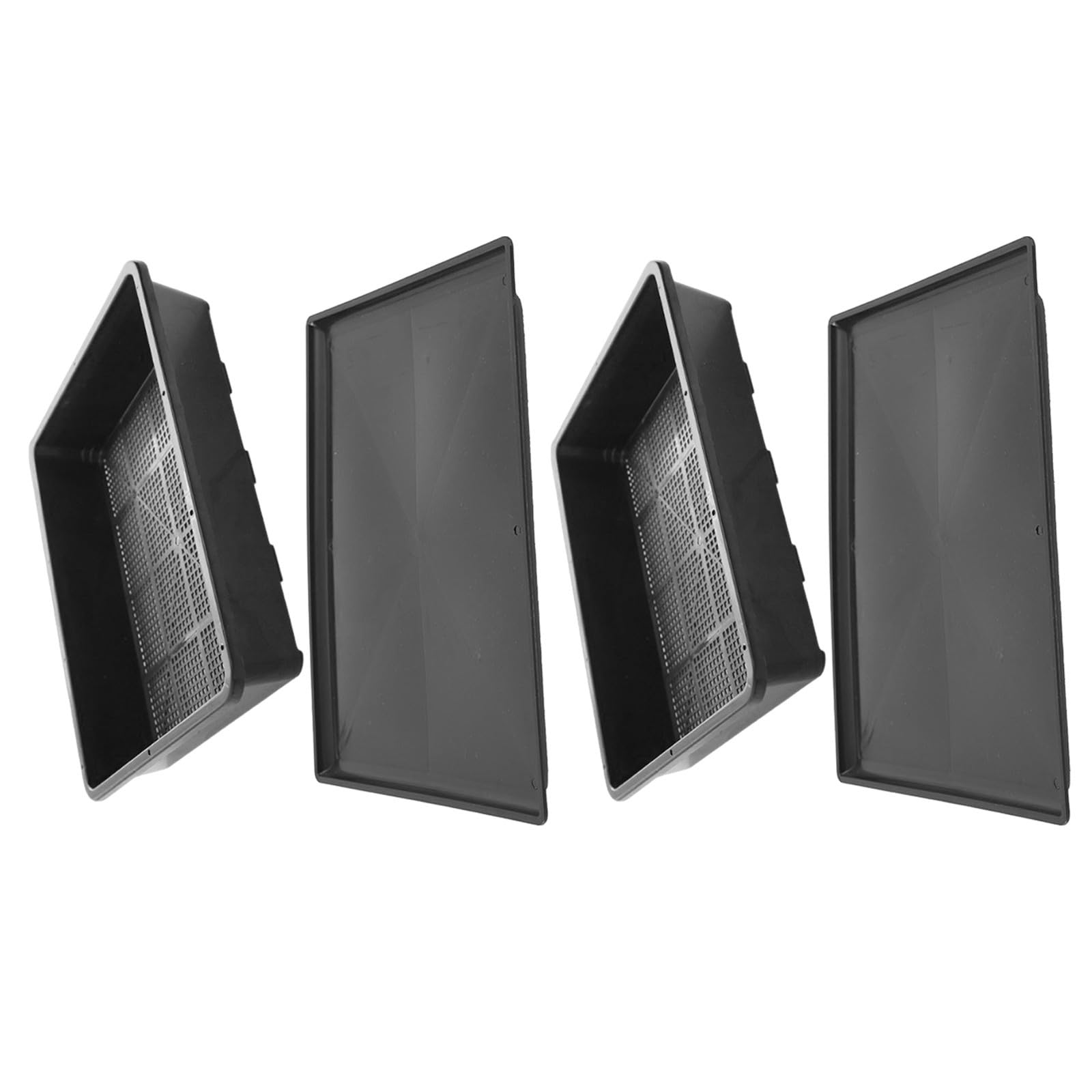 Yardenfun 2Er-Set Anzuchtschale mit Abflusslöchern, Schwarze