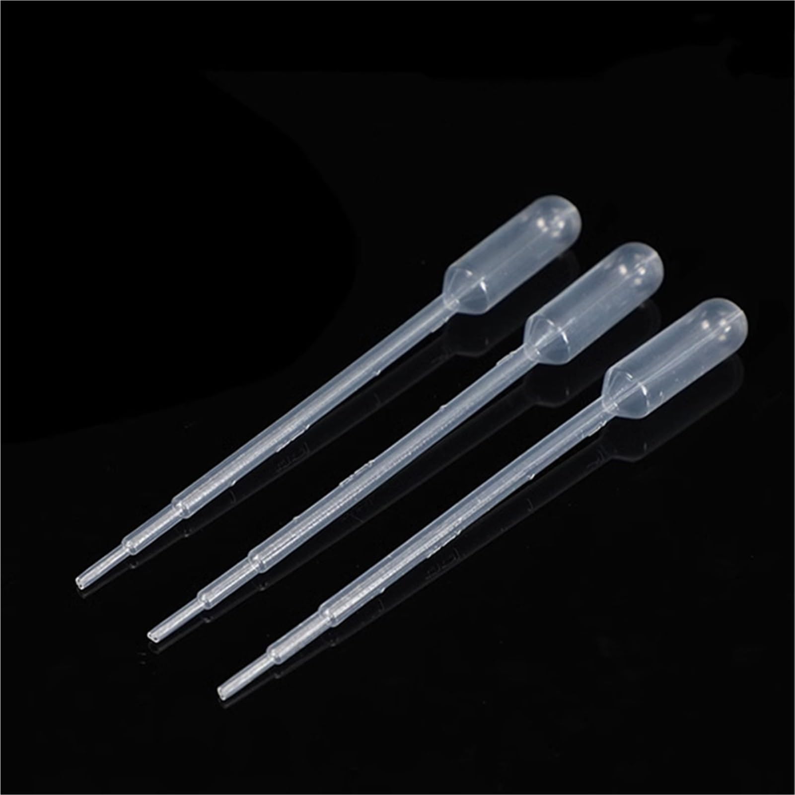 100 pipetas de plástico para laboratorio de 1 ml, 2 ml, 3 ml, 3 ml, 5 ml, 10 ml, pipetas de plástico para experimentos escolares (10 ml, 100 unidades)