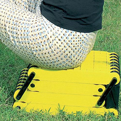 Uniko 6in1 Faltrampe 2er Set, Kunststoff-Sandblech Traktionshilfe Anfahrhilfe Sandboard