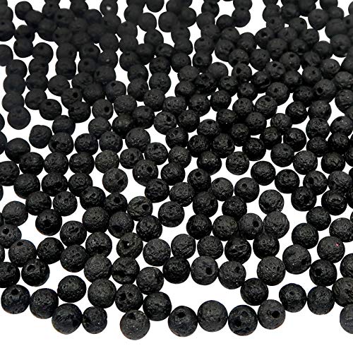 Armband Perlen Malachit Lava 8 Mm. Hergestellt In Frankreich - Foto 9