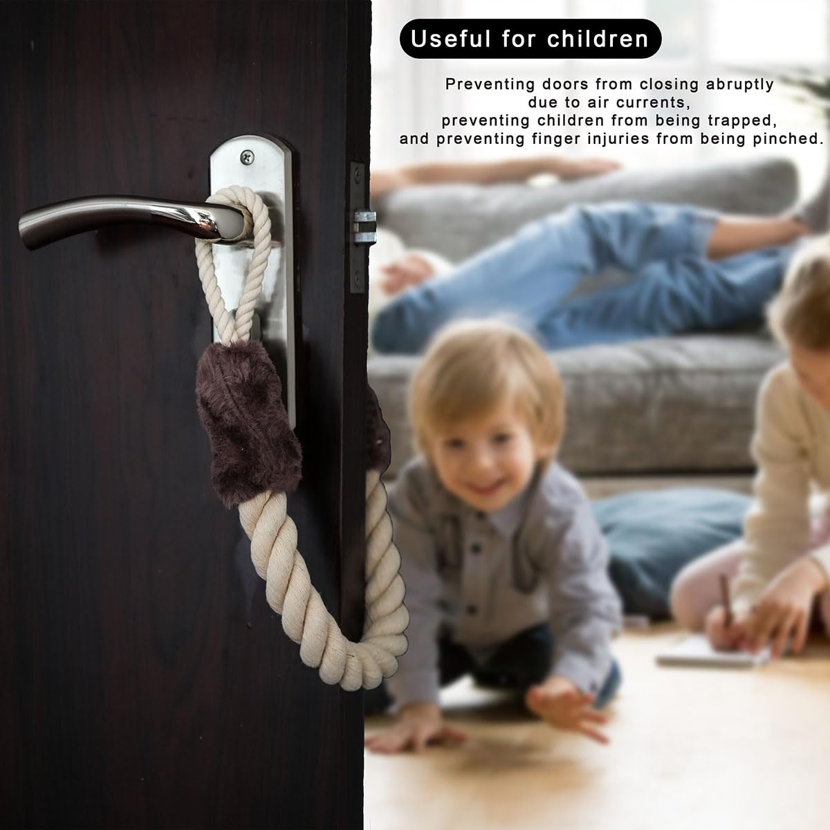 Selyse Door Cord Clamp Protection for Doors Door Handle Stopper - Image 3