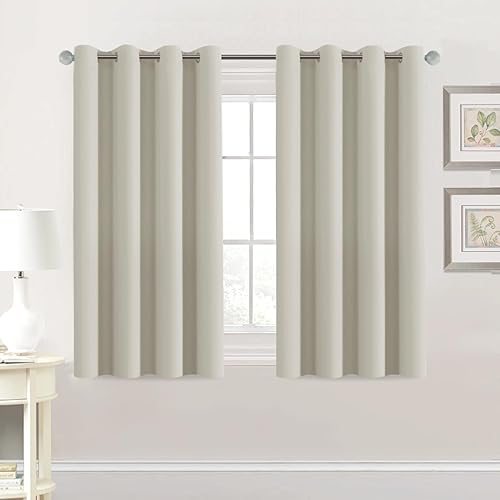 Miniatura 387 de H.Versailtex - Cortinas opacas con aislamiento térmico para oscurecer la habitación, cortinas extralargas, paneles con ojales