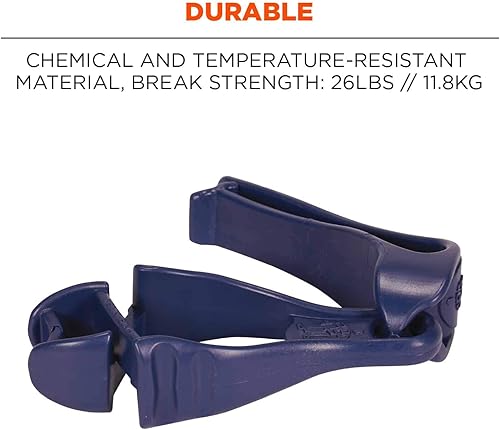 Miniatura 5 de Ergodyne Squids 3405MD - Pinza para guante detectable de metal con soporte para cinturón, azul profundo, 1 unidad (paquete de 1)