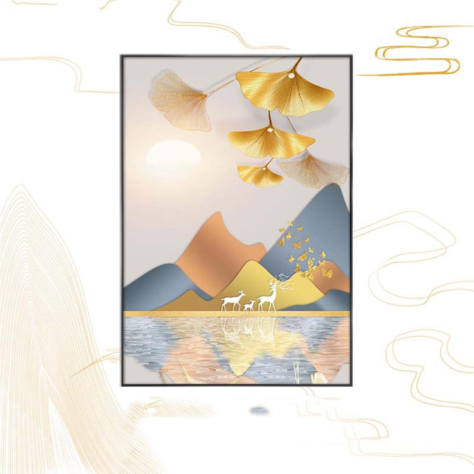Cache tableau électrique pour coffret de protection de compteur et peinture décoration murale 50x70