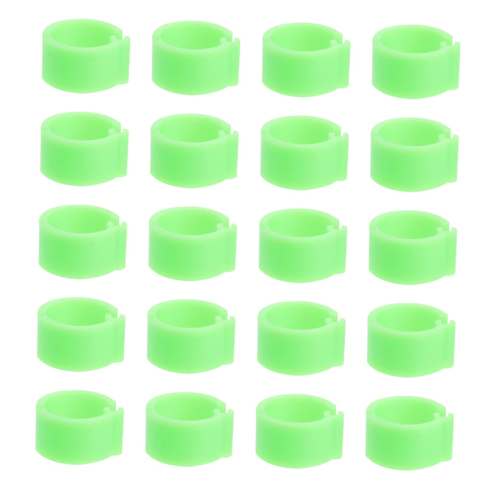 100Pcs Pigeon Foot Rings Clip Leg Bands for Birds Poultry Leg Identification Rings No Word Design for Pigeons and Birds