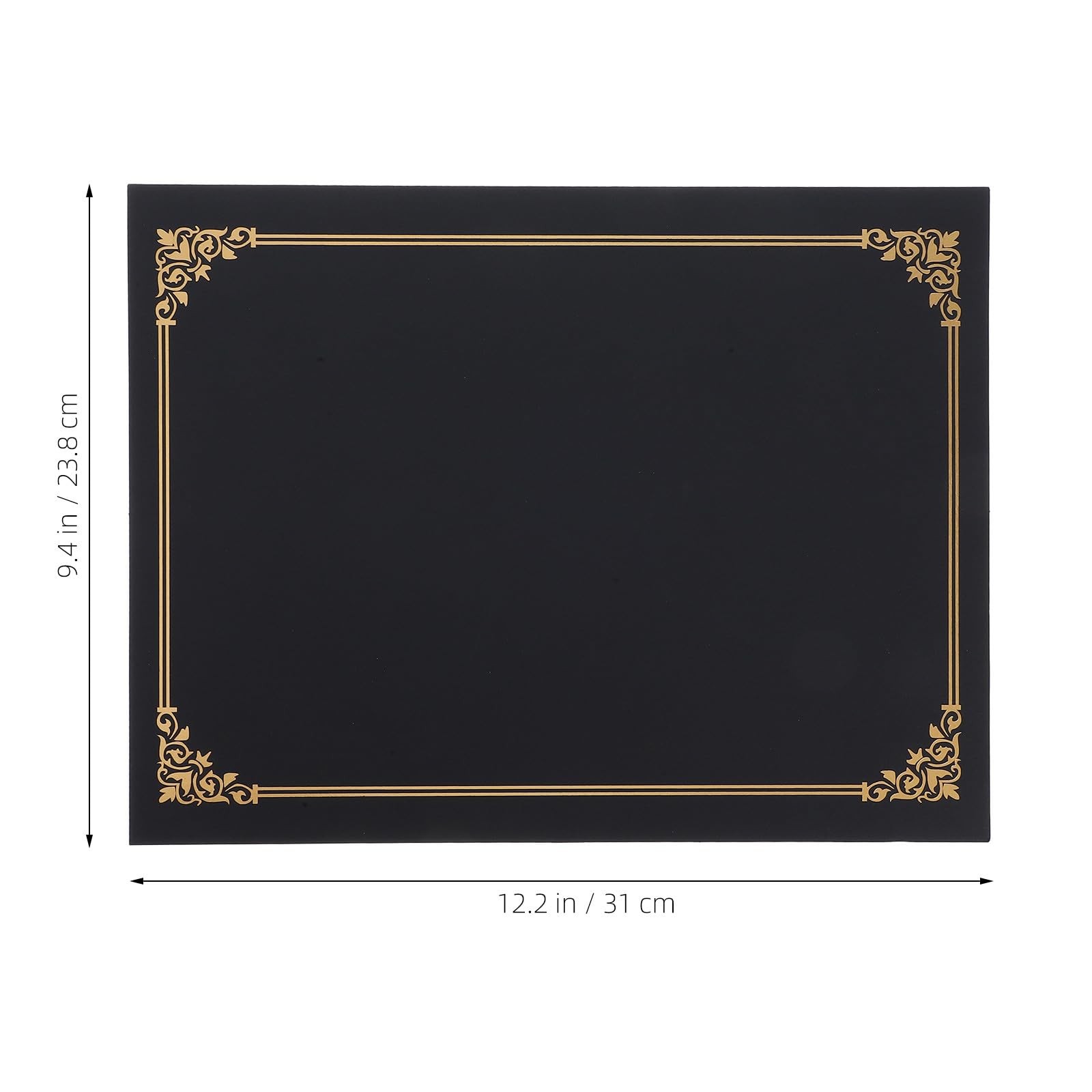 MAGICLULU Fundas para Certificados de Papel Negro 10 Unidades Portadiplomas y Soportes para Documentos Cubiertas Protectoras para Diplomas y Premios Uso Oficina y Presentación Formal
