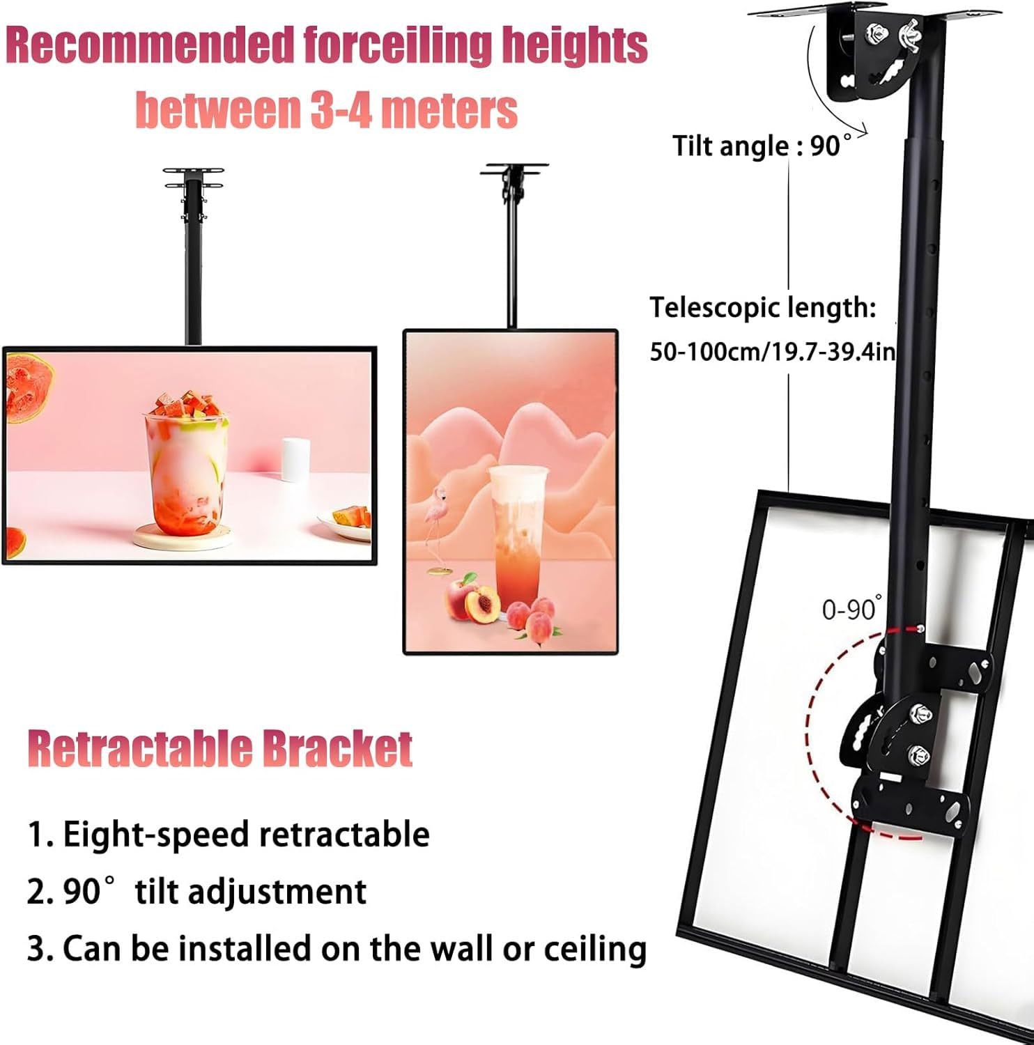 Boîte lumineuse LED pour affiches, cadre lumineux ultra fin, affichage mural, pour entreprise, magasin de détail et restaurant (vertical, 30 x 40 cm)