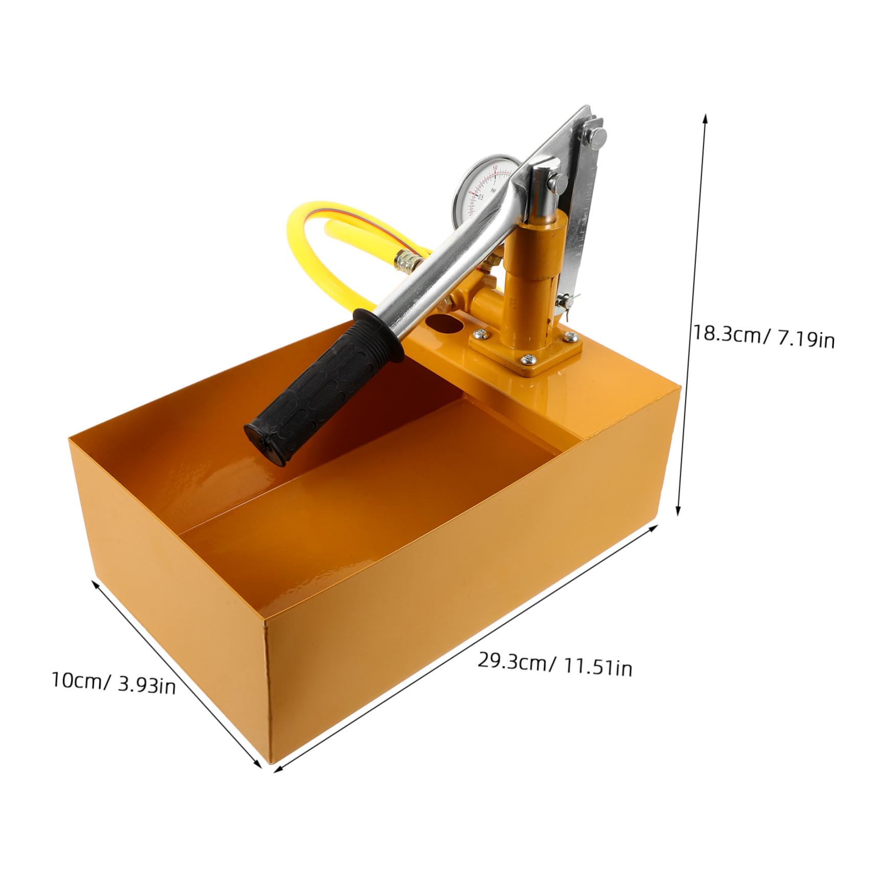 KICHOUSE 25Kg Hydraulic Pressure Test Pump with Gauge Manual Hydrostatic Pressure Tester for Pipeline Testing Construction Projects Portable Design for Accurate Results
