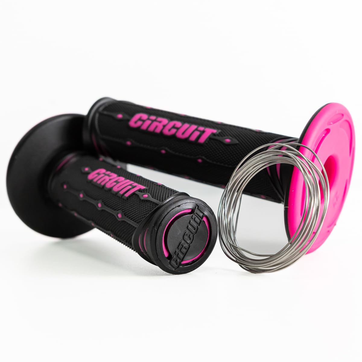 Circuit Equipment MA042-21Y Poignée Jupiter Racing Noire/Pink