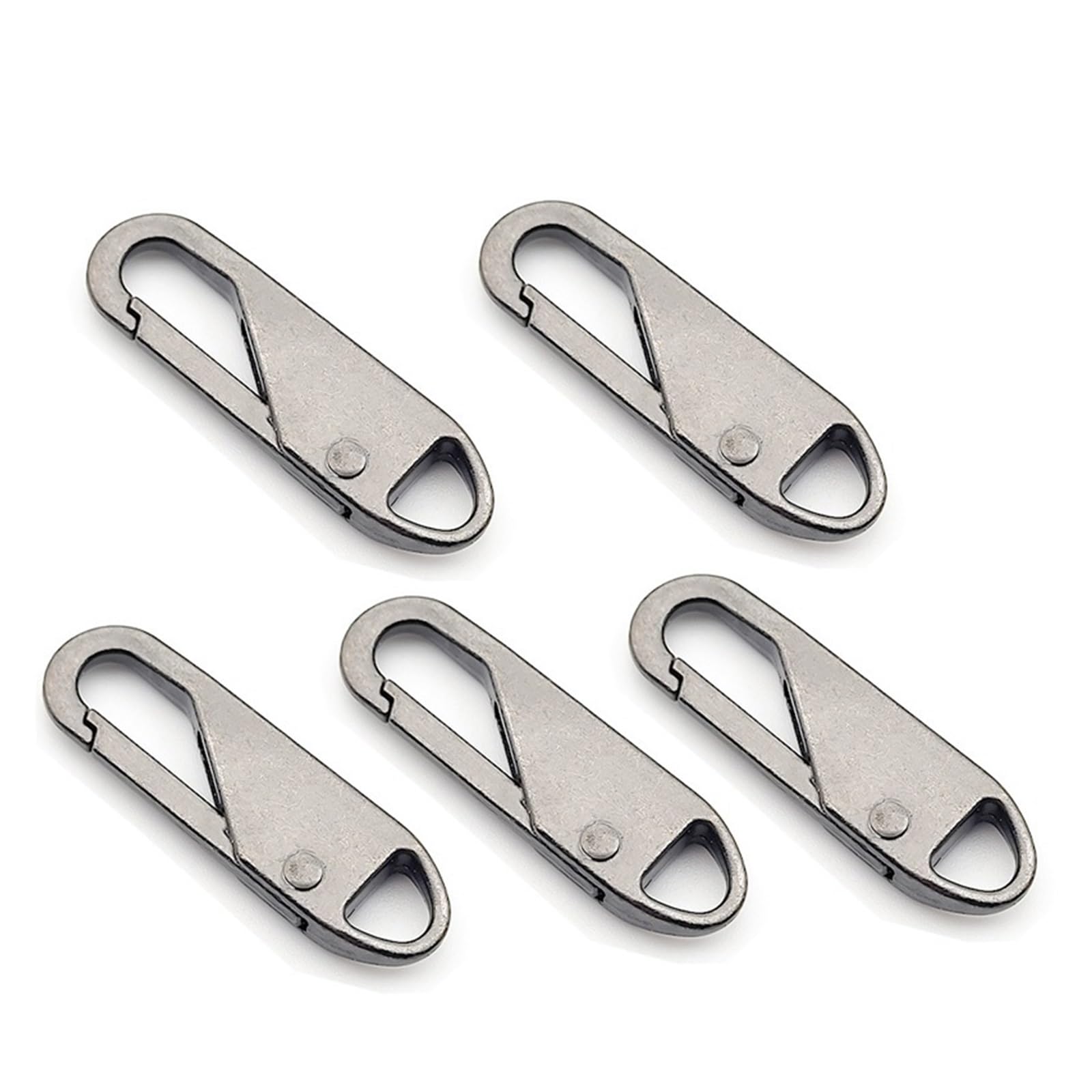 Recambios para tiradores de cremallera, Kit de repuesto tiradores cremallera for bolsos y ropa, paquete 5, 37x11 mm(Style D)