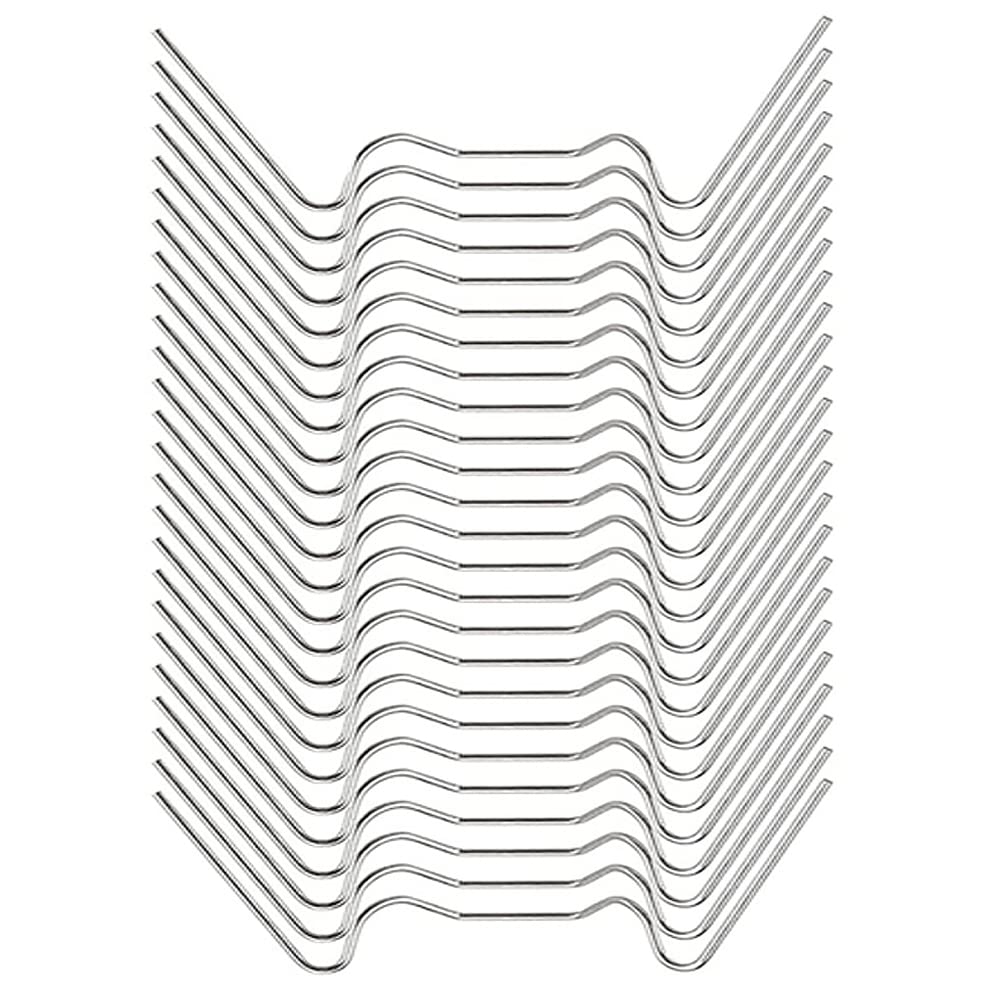 W Shaped Clips, 100PCS W Clips for Greenhouse Glass Panes, Greenhouse Clips for Glass, Stainless Steel Greenhouse Window Clips Glass Pane Fixings Clips, Holding Glass — image 1