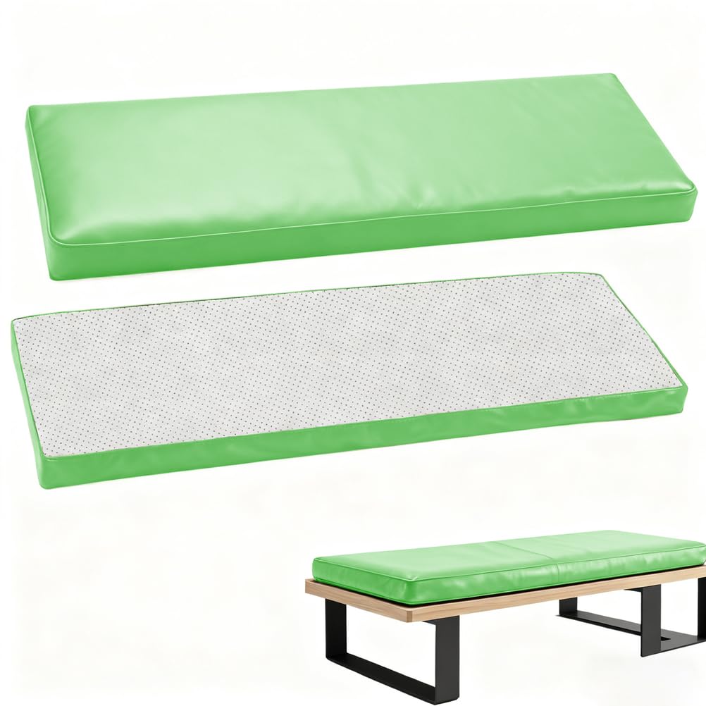 Cuscins de banc antidérapant 100x30x5 cm pour assise de jardin en simili cuir