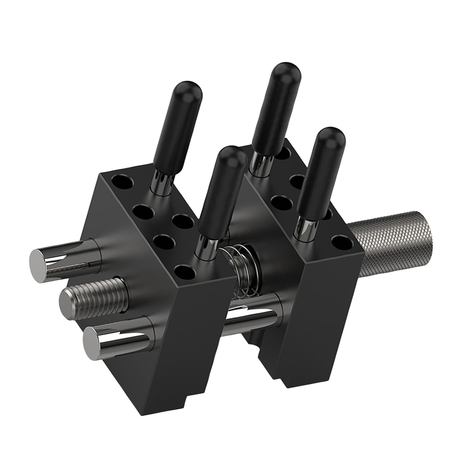 Mini Vise with 4 Metal Rods Adjustable Table Vise for Models Crafts Watches Small Electronics Compact Handheld Clamp