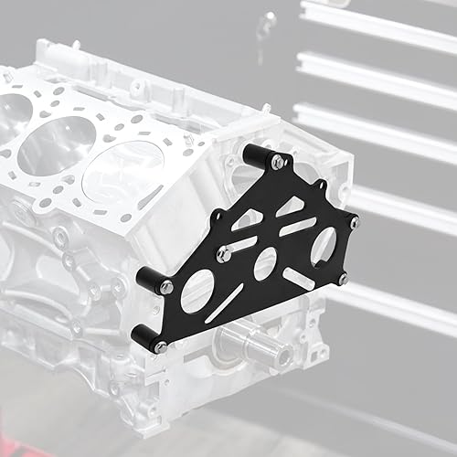 Engine Stand Adapter Plate for Duramax & GM LS Engines, Heavy Duty Billet Aluminum Mount Bracket, Compatible with Chevy V8, V6, 6.6L, 5.3L, 4.8L, 6.0L Engines, Support for Engine Rebuild